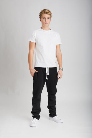 Unisex Pants Straight University Original Black