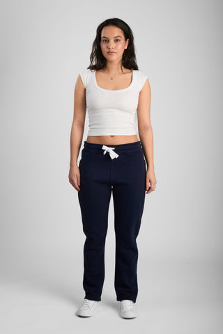 Unisex Pants Straight University Original Navy